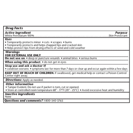 Petroleum Jelly 5 Gram Individual Packet NonSterile - BeHope