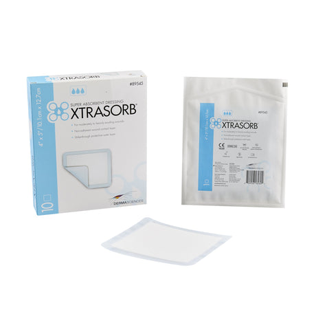 Super Absorbent Dressing Xtrasorb™ Classic Nonadhesive 4 X 5 Inch Rectangle - BeHope