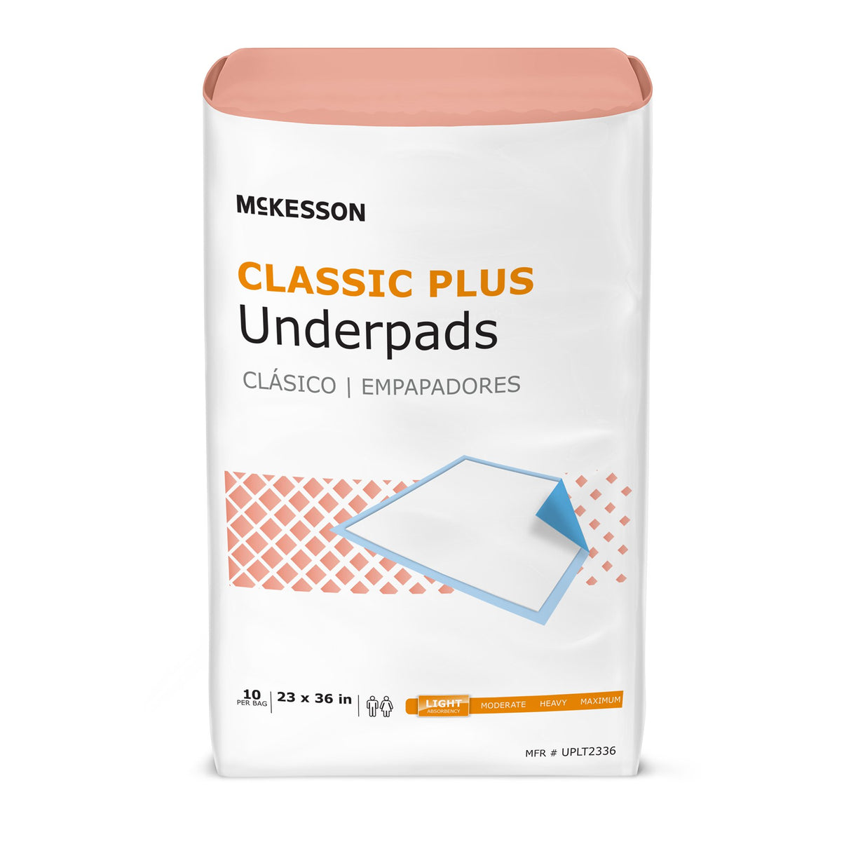 Disposable Underpad McKesson Classic Plus 23 X 36 Inch Fluff Mat Light Absorbency - BeHope