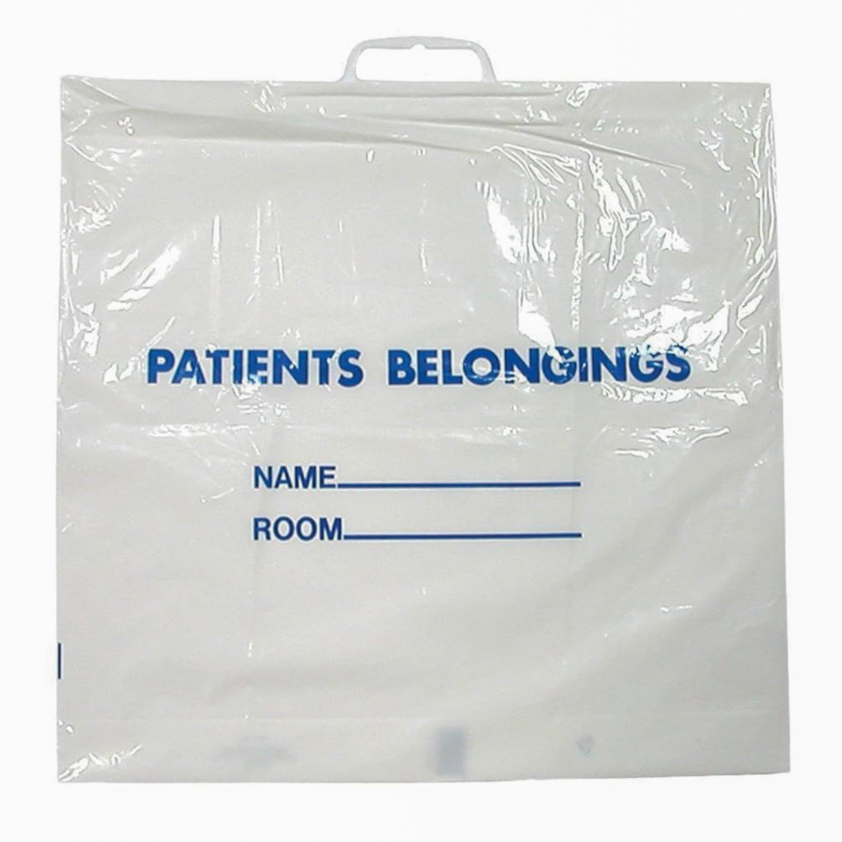 Patient Belongings Bag DawnMist 18-1/2 X 20 Inch Plastic White - BeHope