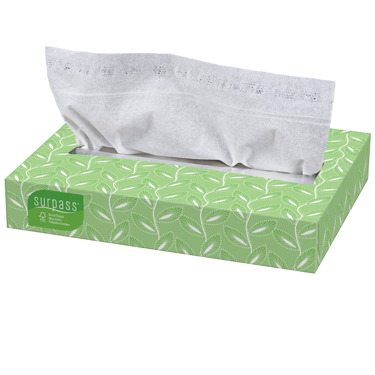 Facial Tissue Surpass White 8 X 8-2/5 Inch 125 Count - BeHope
