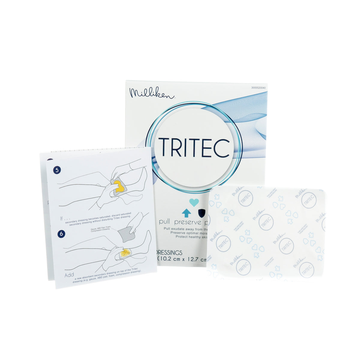 Wound Contact Layer Dressing Tritec™ 4 X 5 Inch Sterile - BeHope