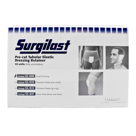 Elastic Net Retainer Dressing Surgilast® Pre-Cut Tubular / Pre-Cut Elastic One Size Fits Most White Head NonSterile - BeHope