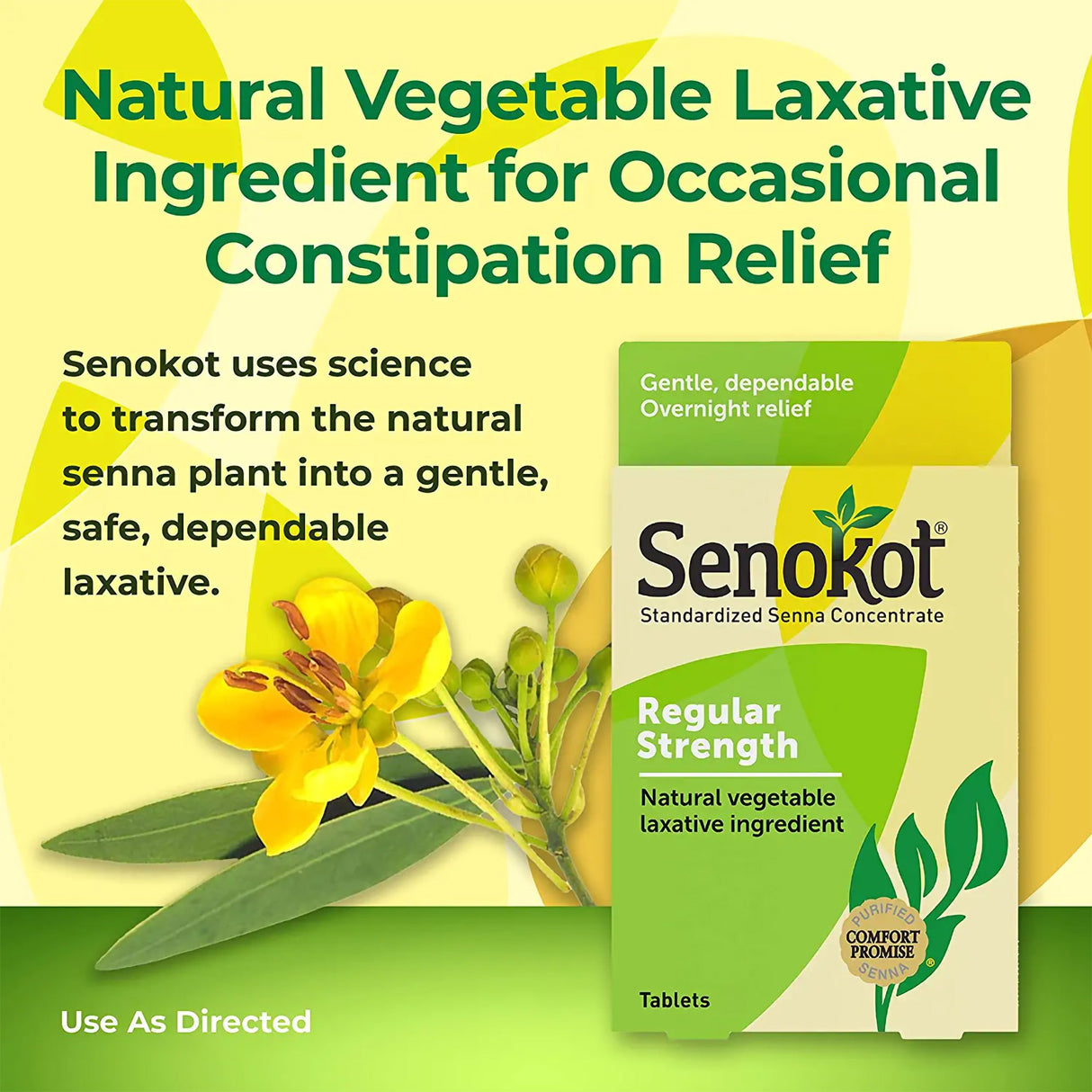 Laxative Senokot® Tablet 50 per Bottle 8.6 mg Strength Sennosides - BeHope