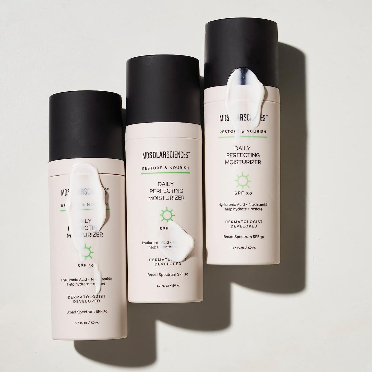 Facial Moisturizer with Sunscreen MDSolarsciences™ Daily Perfecting SPF30 1.7 oz. Pump Bottle Scented Lotion - BeHope