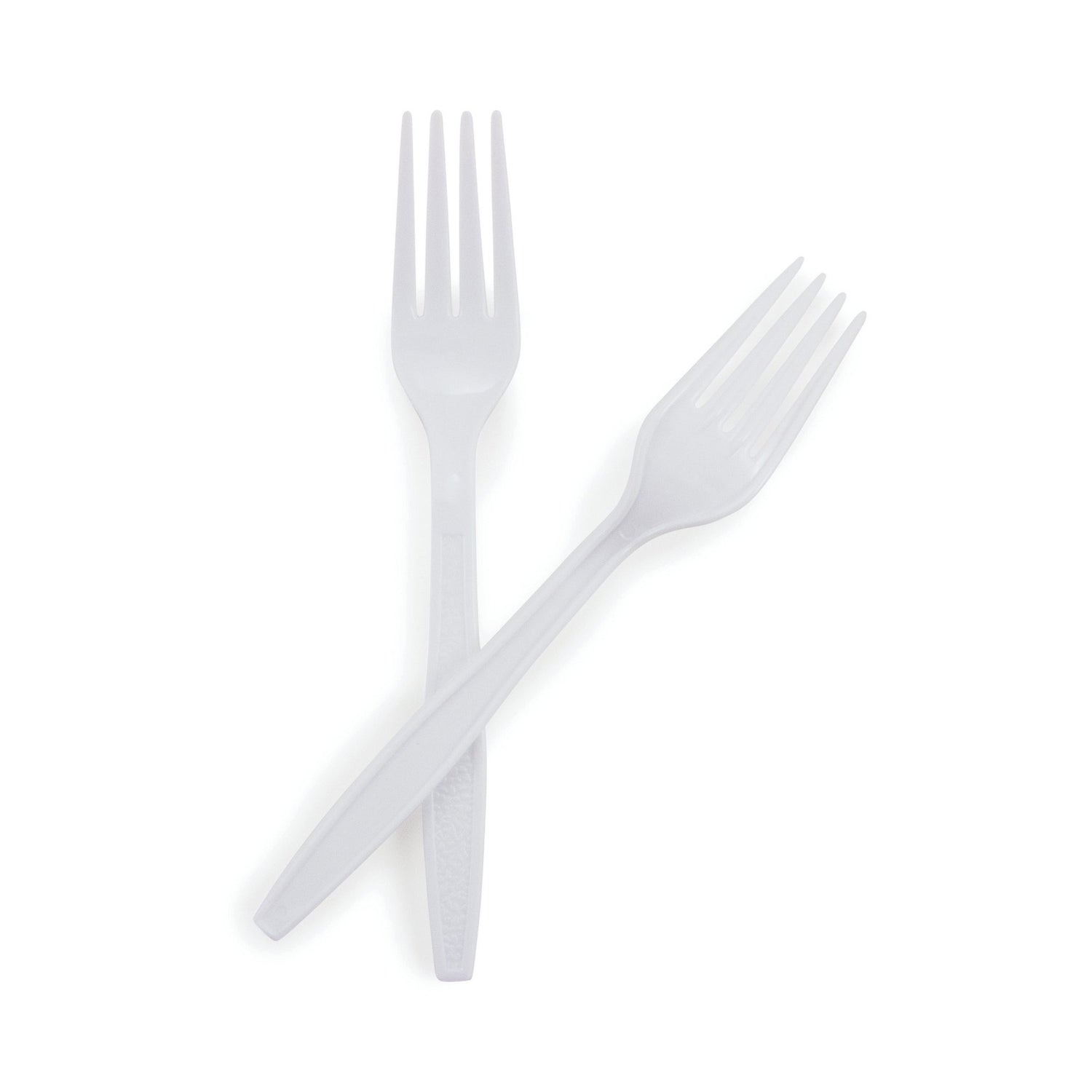 Fork McKesson Heavy Weight White Polypropylene - BeHope