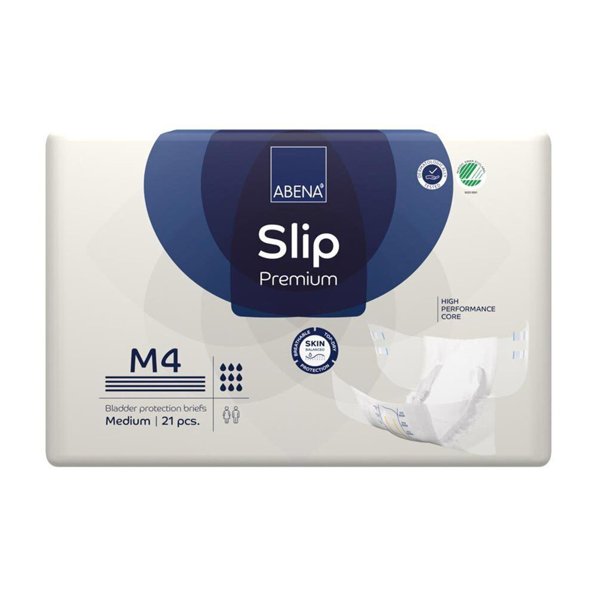 Unisex Adult Incontinence Brief Abena® Slip Premium M4 Medium Disposable Heavy Absorbency - BeHope