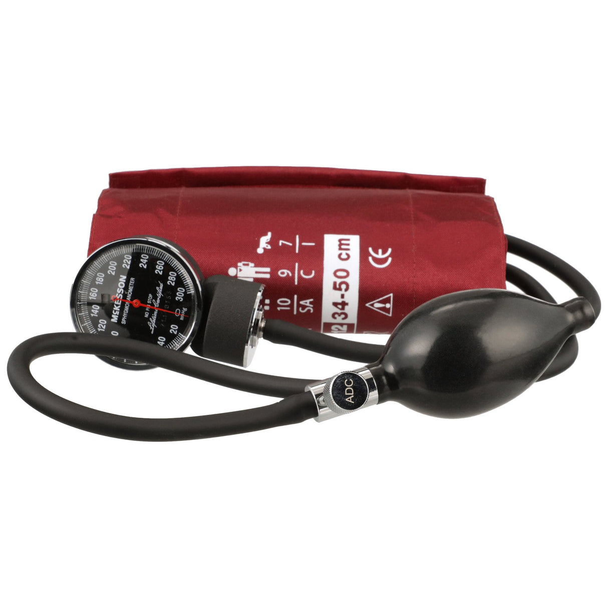 Aneroid Sphygmomanometer Unit McKesson LUMEON™ Large Adult Cuff Nylon Cuff 34 - 50 cm Pocket Aneroid - BeHope