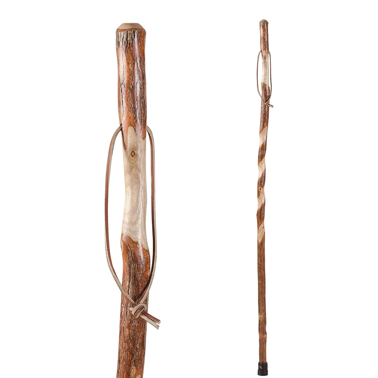 Walking Stick Brazos™ Twisted Trekker Wood 58 Inch Height Sassafras - BeHope