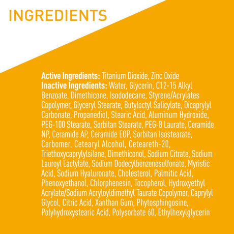 Sunscreen CeraVe® Hydrating Mineral Sunscreen SPF 50 Lotion 5 oz. Tube - BeHope