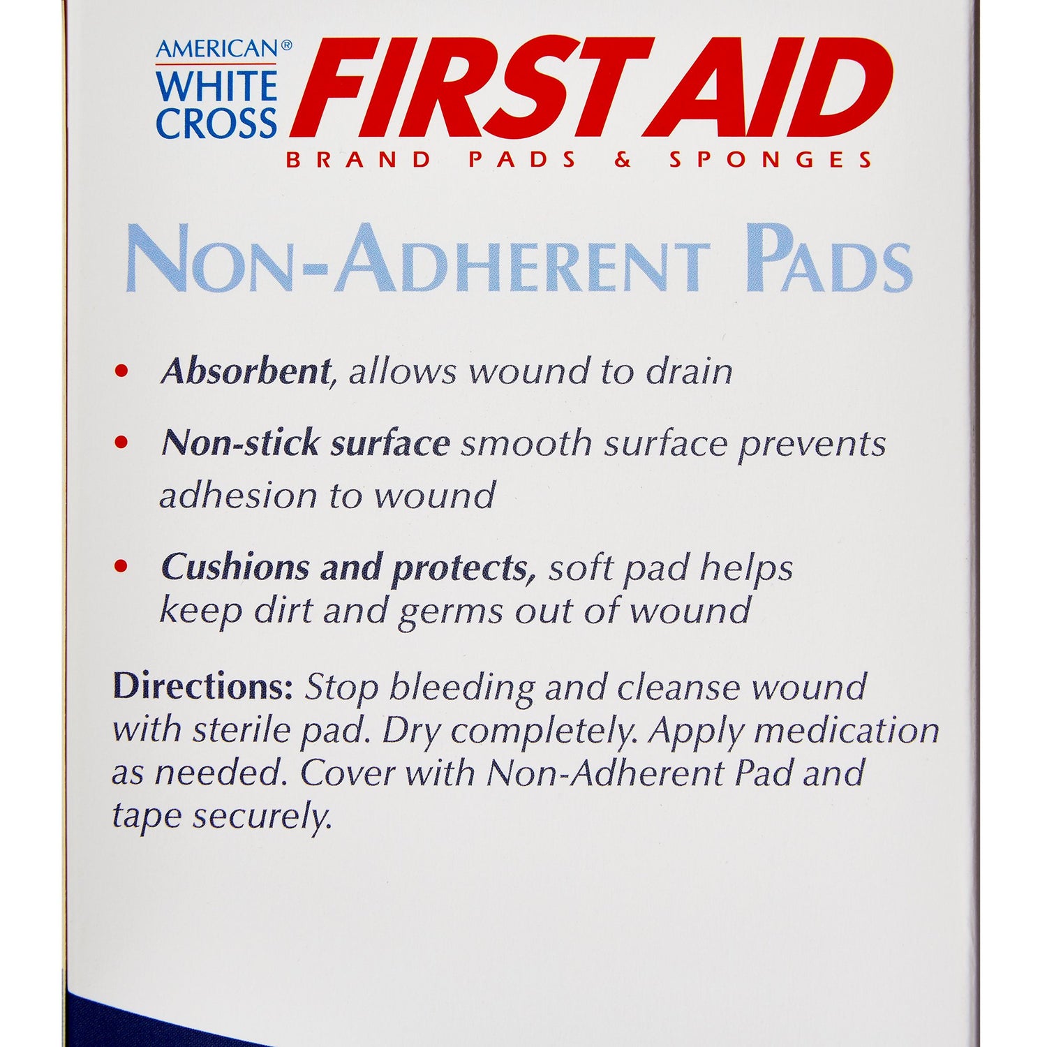 Non-Adherent Dressing American White Cross 2 X 3 Inch Sterile 1 per Pack - BeHope
