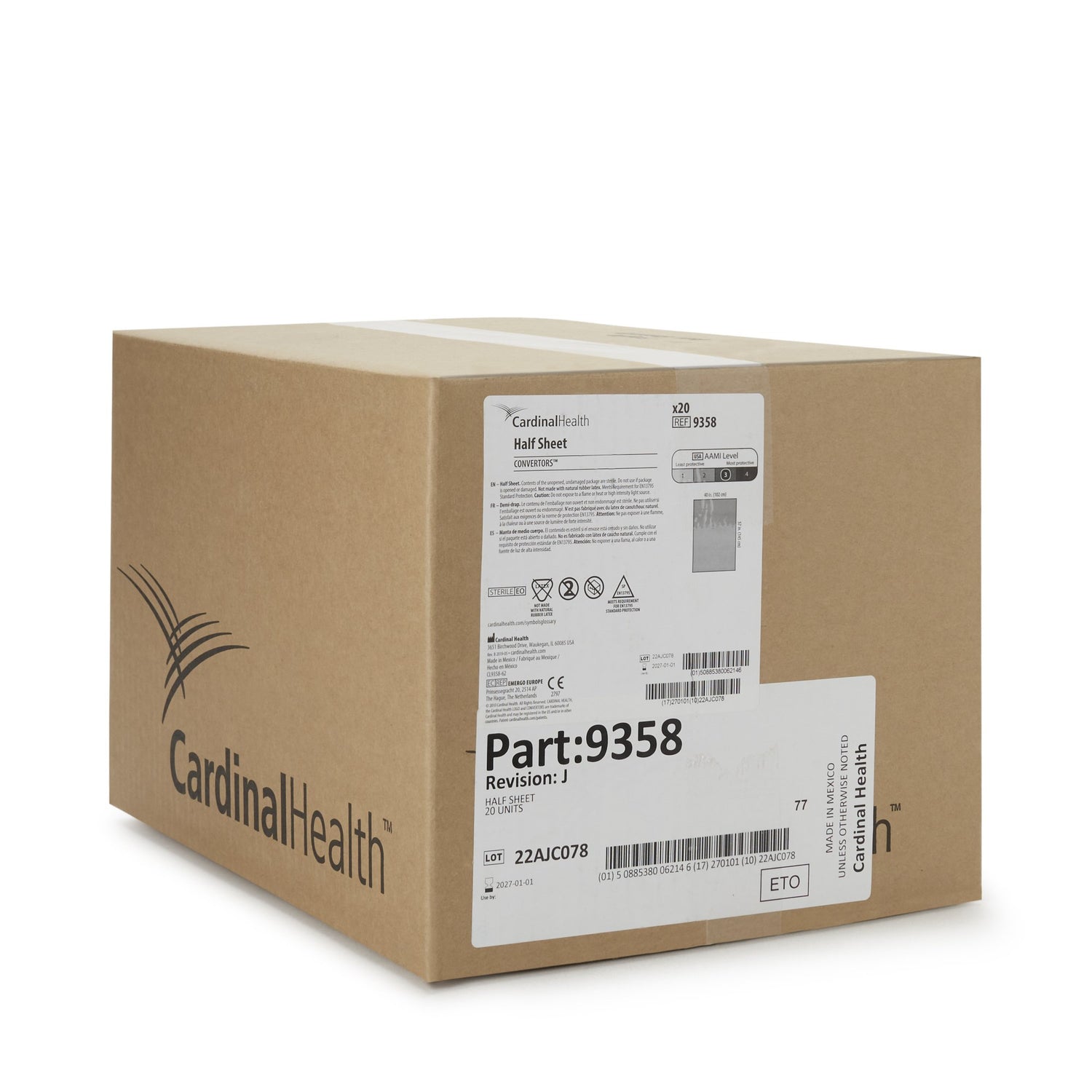 General Purpose Drape Converters® Half Drape 40 W X 57 L Inch Sterile - BeHope