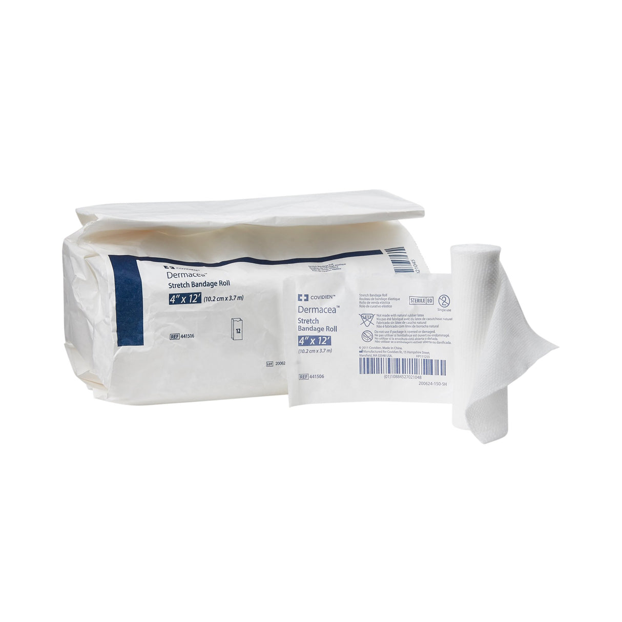 Conforming Bandage Dermacea™ 4 Inch X 4-1/10 Yard 1-Ply Sterile 1 per Pack - BeHope
