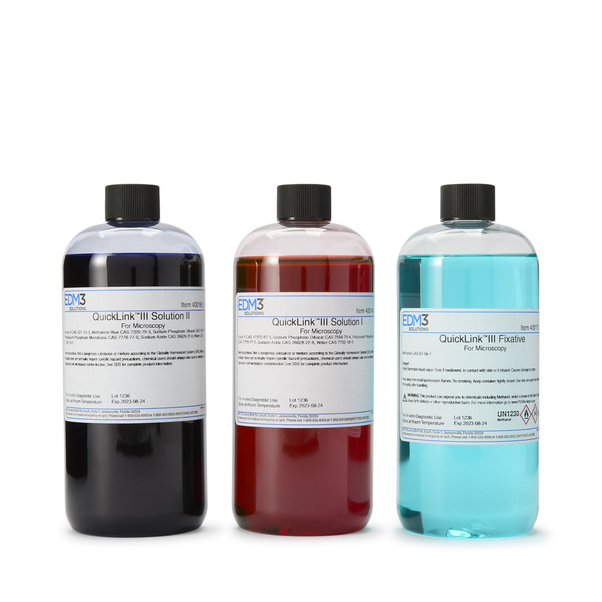 Stain Kit Quicklink III™ 3 X 16 oz. - BeHope