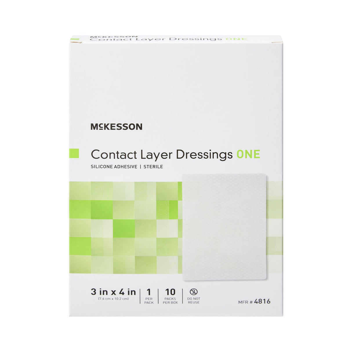 Wound Contact Layer Dressing McKesson 3 X 4 Inch Sterile - BeHope