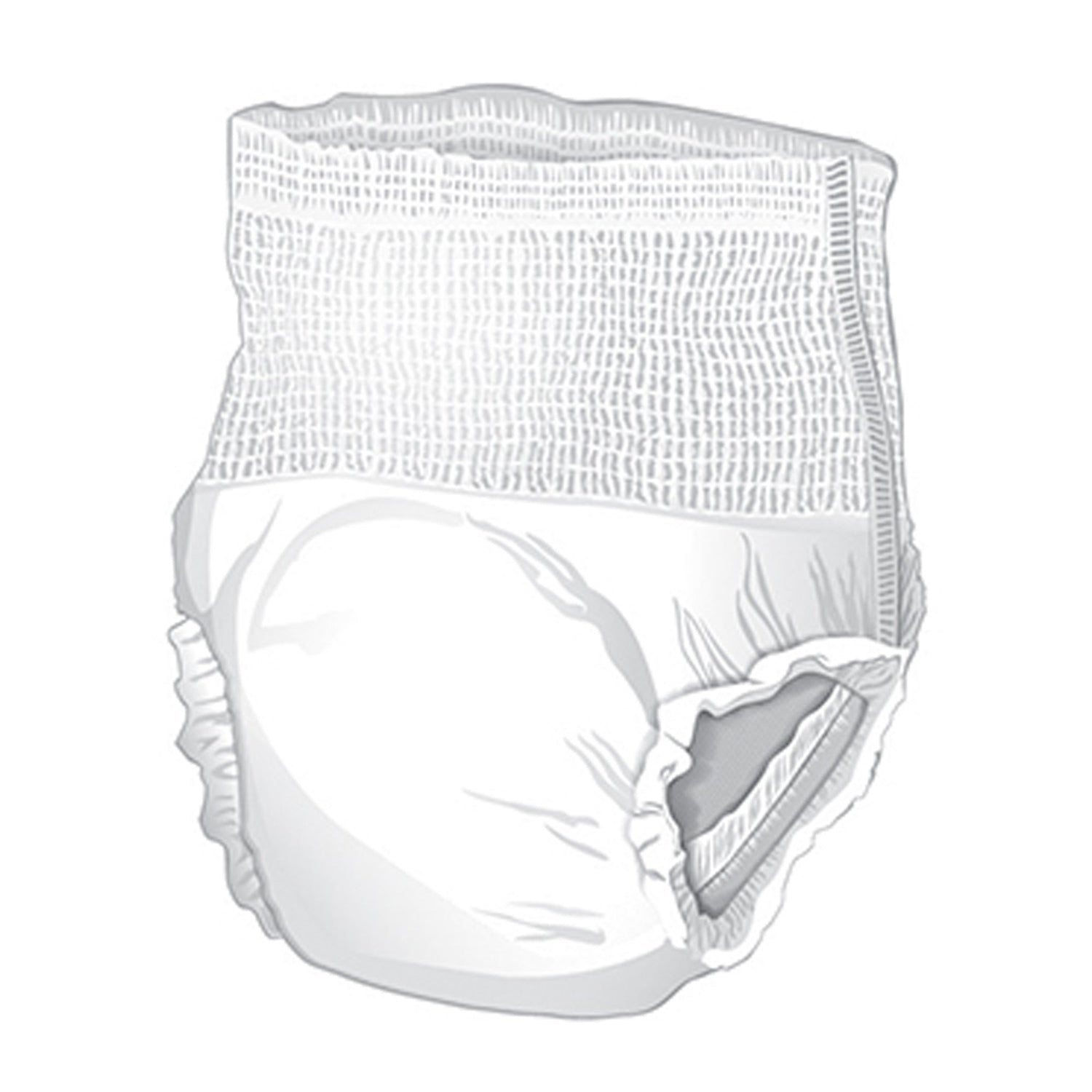 Unisex Adult Absorbent Underwear McKesson Pull On with Tear Away Seams X-Large Disposable Heavy Absorbency - BeHope