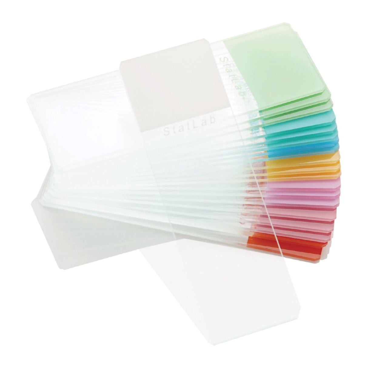 Adhesion Microscope Slide ColorView™ 25 X 75 X 1 mm White End - BeHope