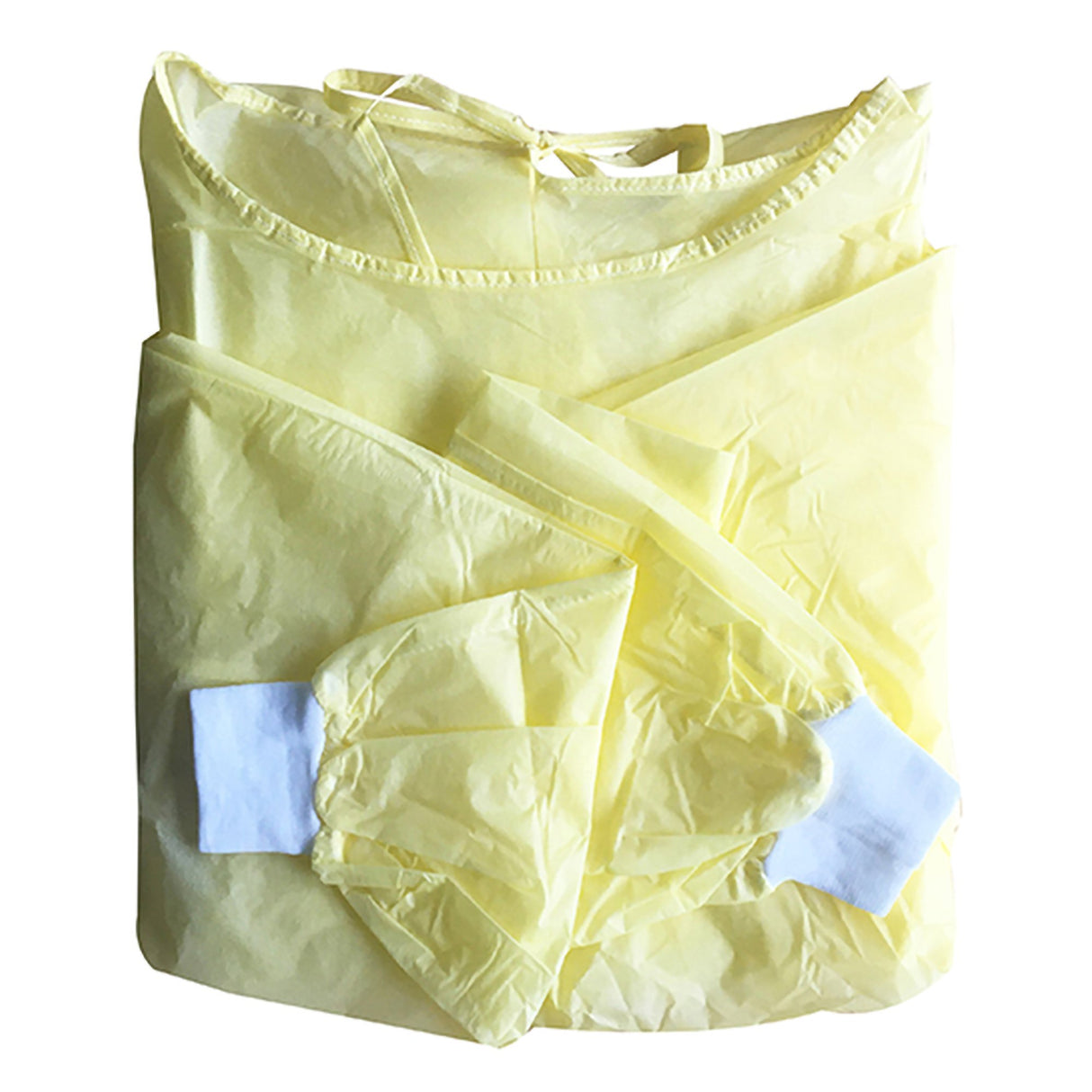Protective Procedure Gown X-Large Yellow NonSterile Not Rated Disposable - BeHope