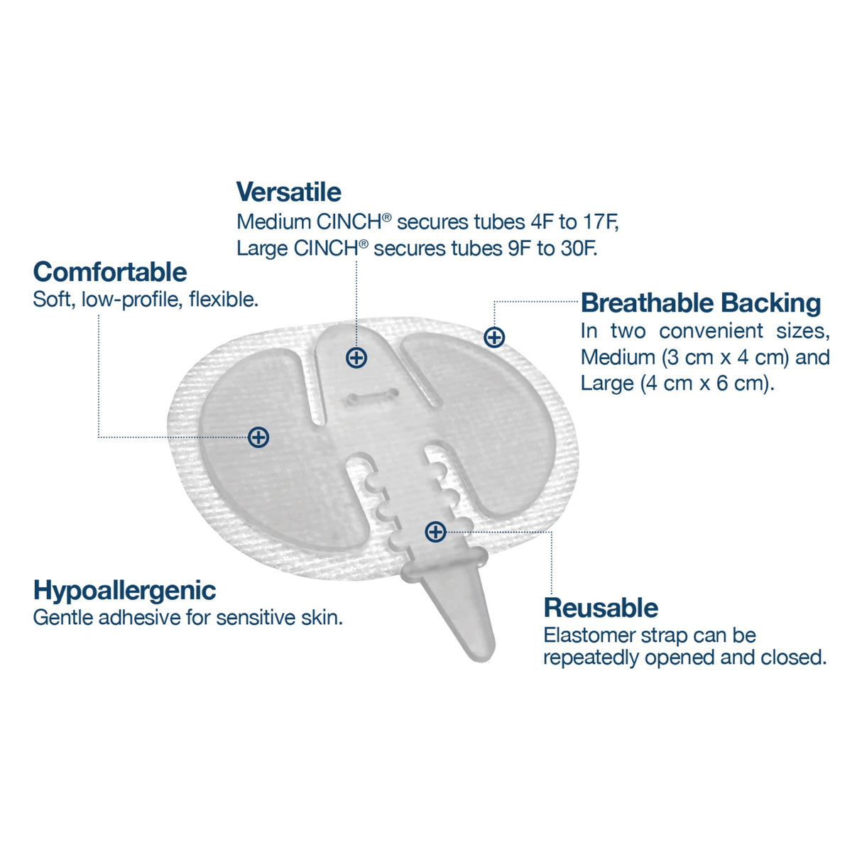 Tube Securement Device CINCH® Large - BeHope