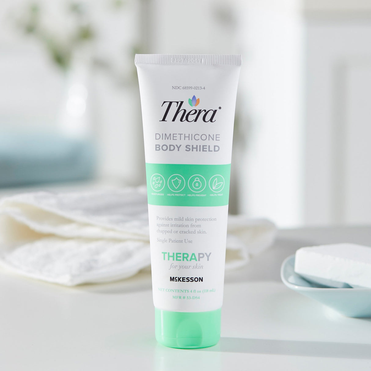 Skin Protectant Thera® Dimethicone Body Shield 4 oz. Tube Scented Cream - BeHope