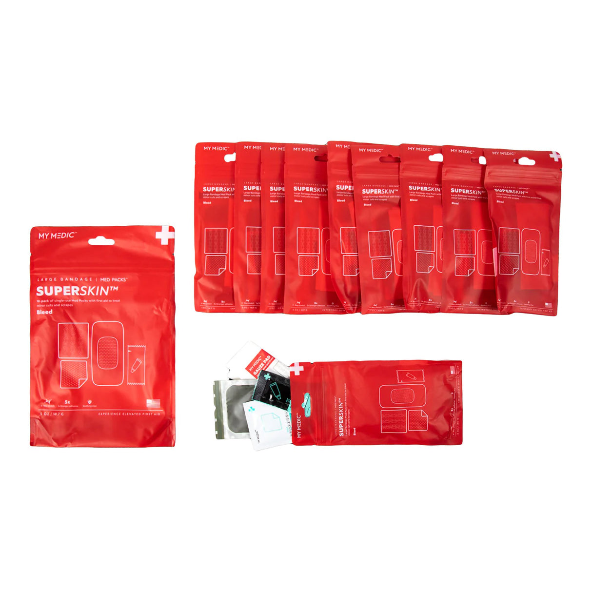 First Aid Medical Pack My Medic SUPERSKIN Large Bandage Pouch