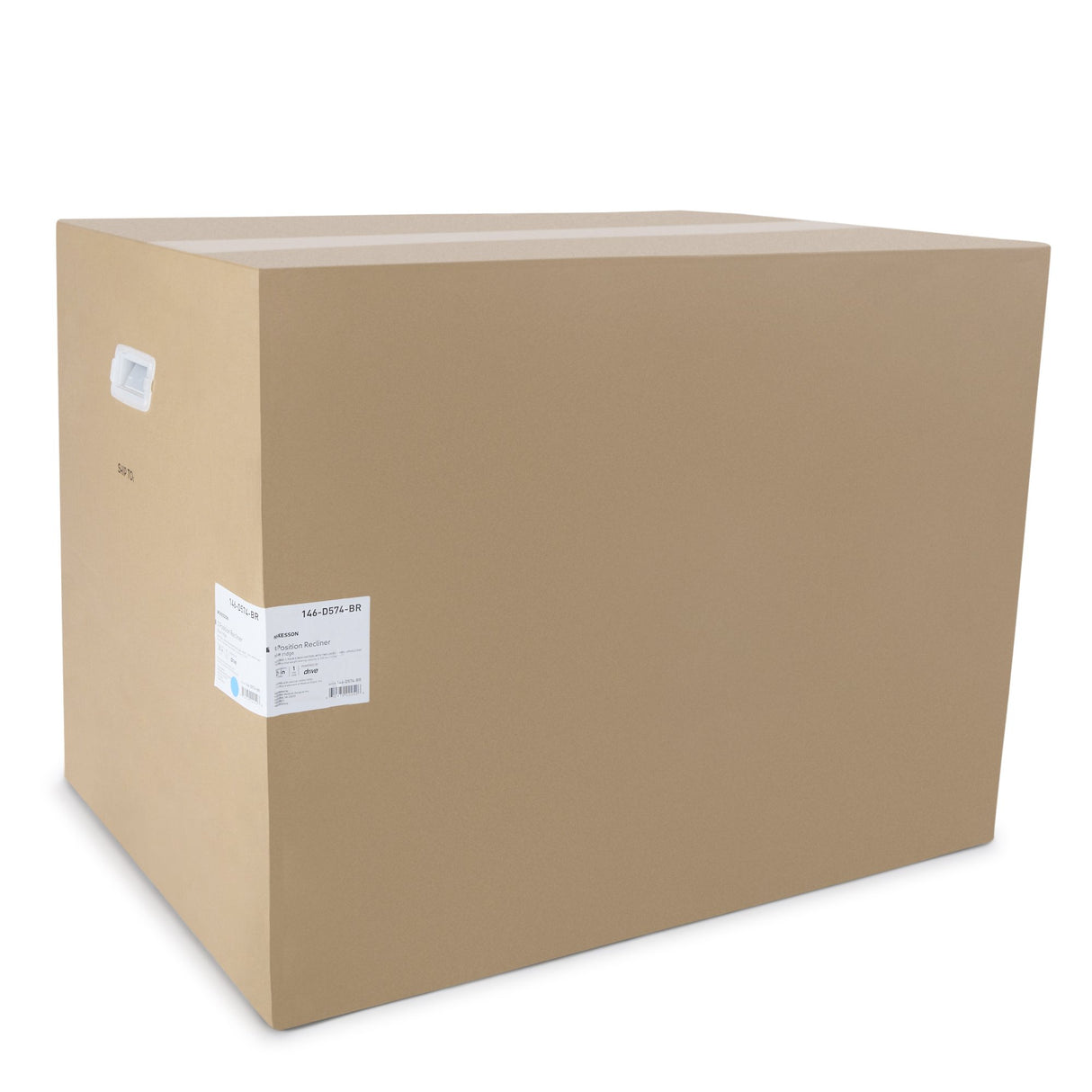 3-Position Recliner McKesson Blue Vinyl 2 Locking Casters - BeHope