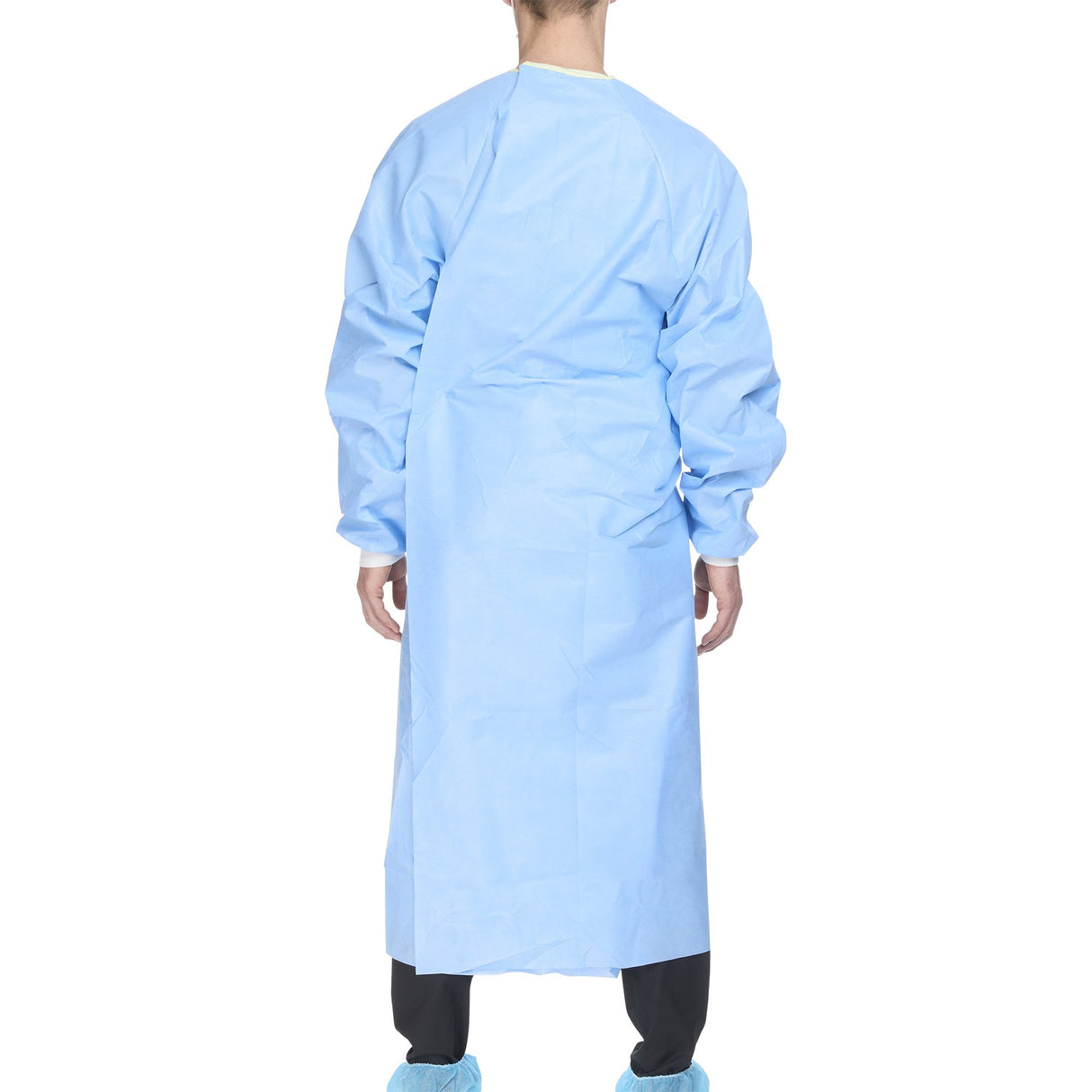 Non-Reinforced Surgical Gown with Towel ULTRA 2X-Large Blue Sterile AAMI Level 3 Disposable - BeHope