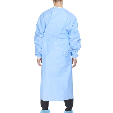 Non-Reinforced Surgical Gown with Towel ULTRA 2X-Large Blue Sterile AAMI Level 3 Disposable - BeHope