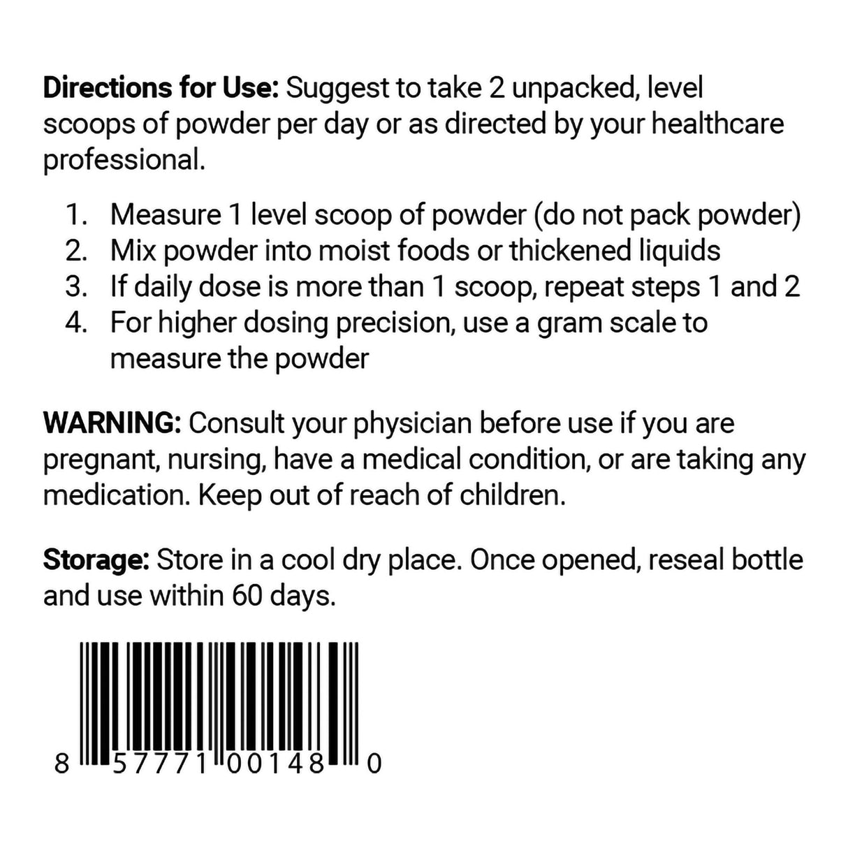 Pediatric Oral Supplement NanoVM® 4 - 8 Years Unflavored 275 Gram Jar Powder Vitamins / Minerals Food Allergies - BeHope