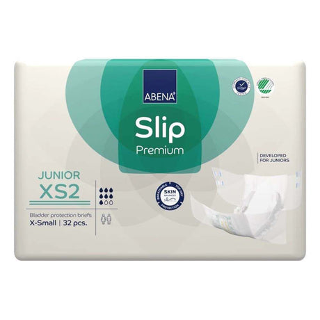 Unisex Youth Incontinence Brief Abena® Slip Premium Junior XS2 X-Small Disposable Heavy Absorbency - BeHope