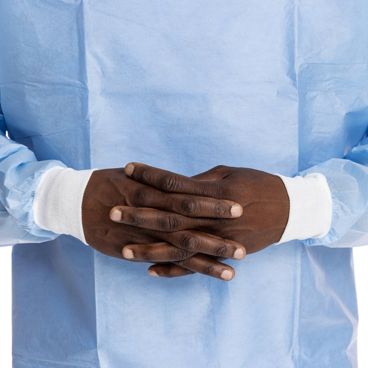 Protective Procedure Gown Halyard One Size Fits Most Blue NonSterile Not Rated Disposable - BeHope