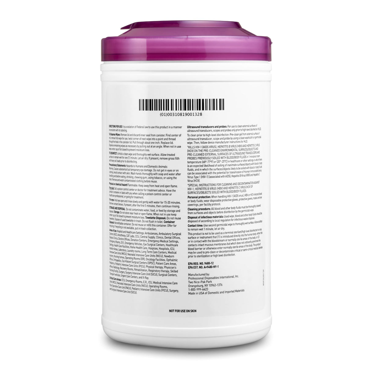 Surface Disinfectant Cleaner Sani-Cloth® Prime Premoistened Germicidal Manual Pull Wipe 70 Count Canister Alcohol Scent NonSterile - BeHope