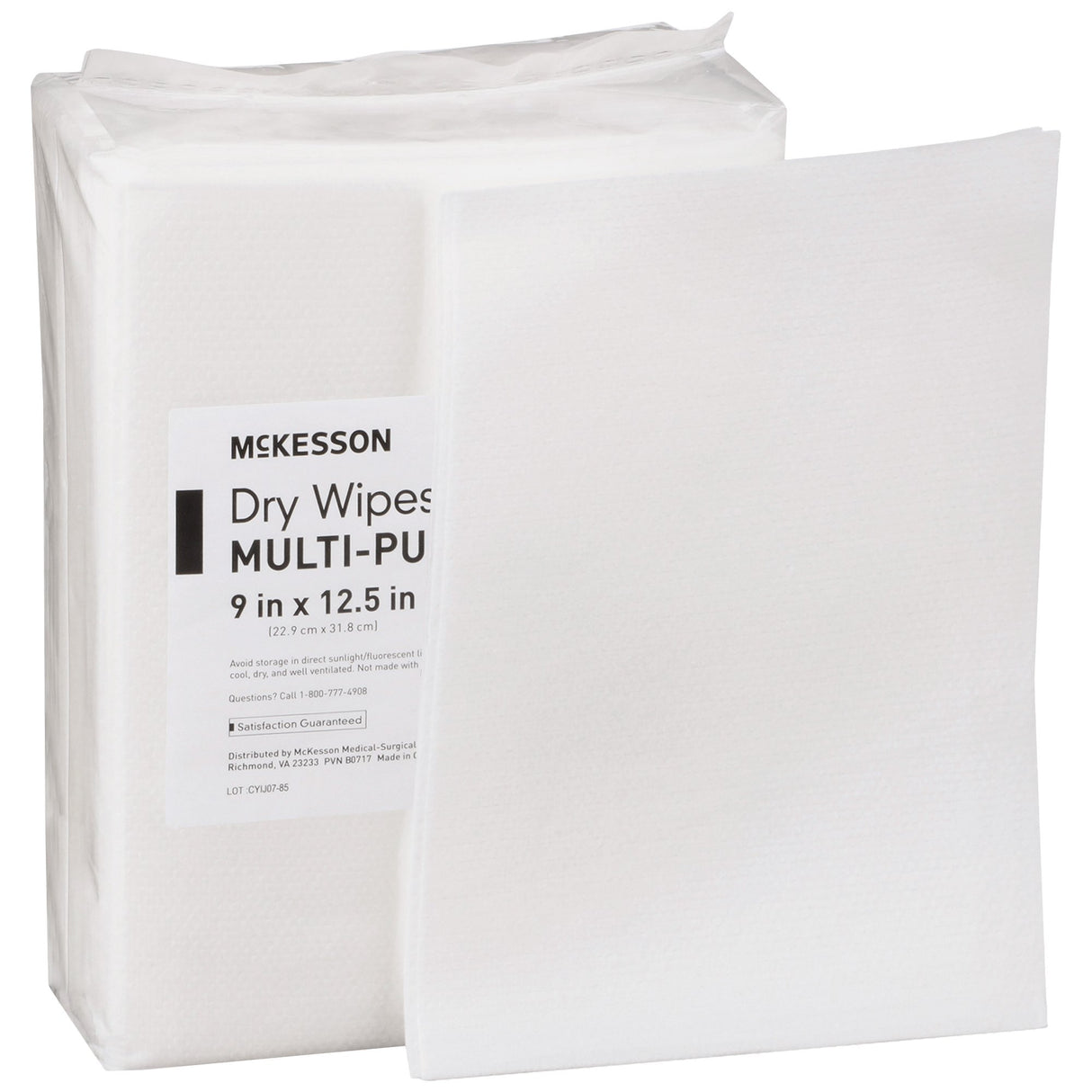 Task Wipe McKesson Medium Duty White NonSterile 9 X 12-1/2 Inch Disposable - BeHope
