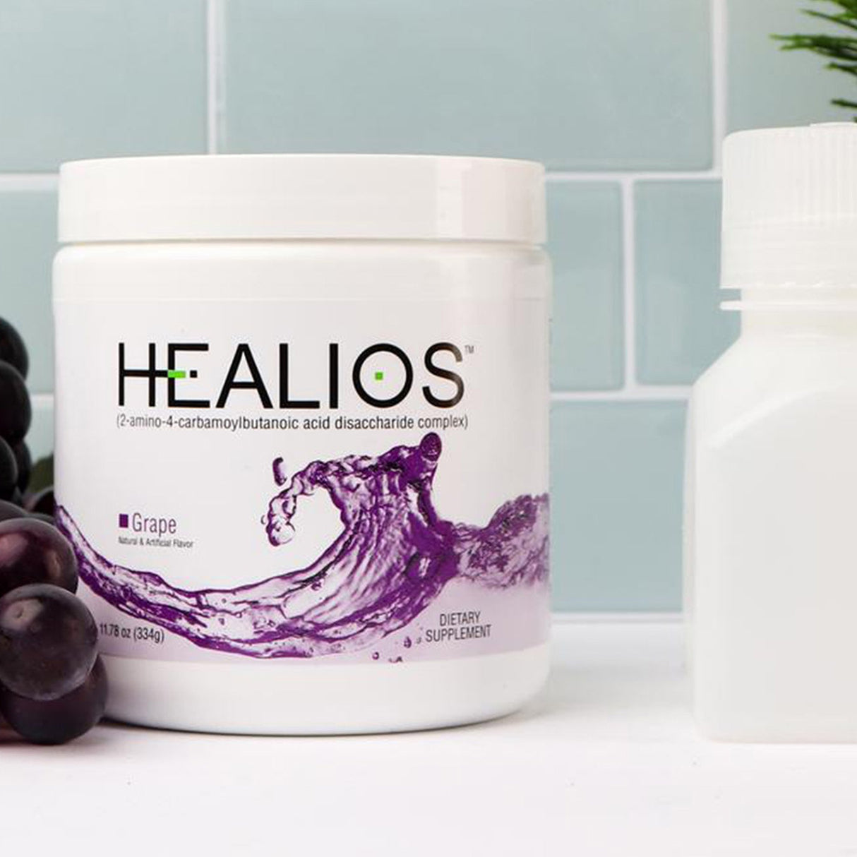Oral Supplement Healios® Grape Flavor Powder 11.64 oz. Jar - BeHope