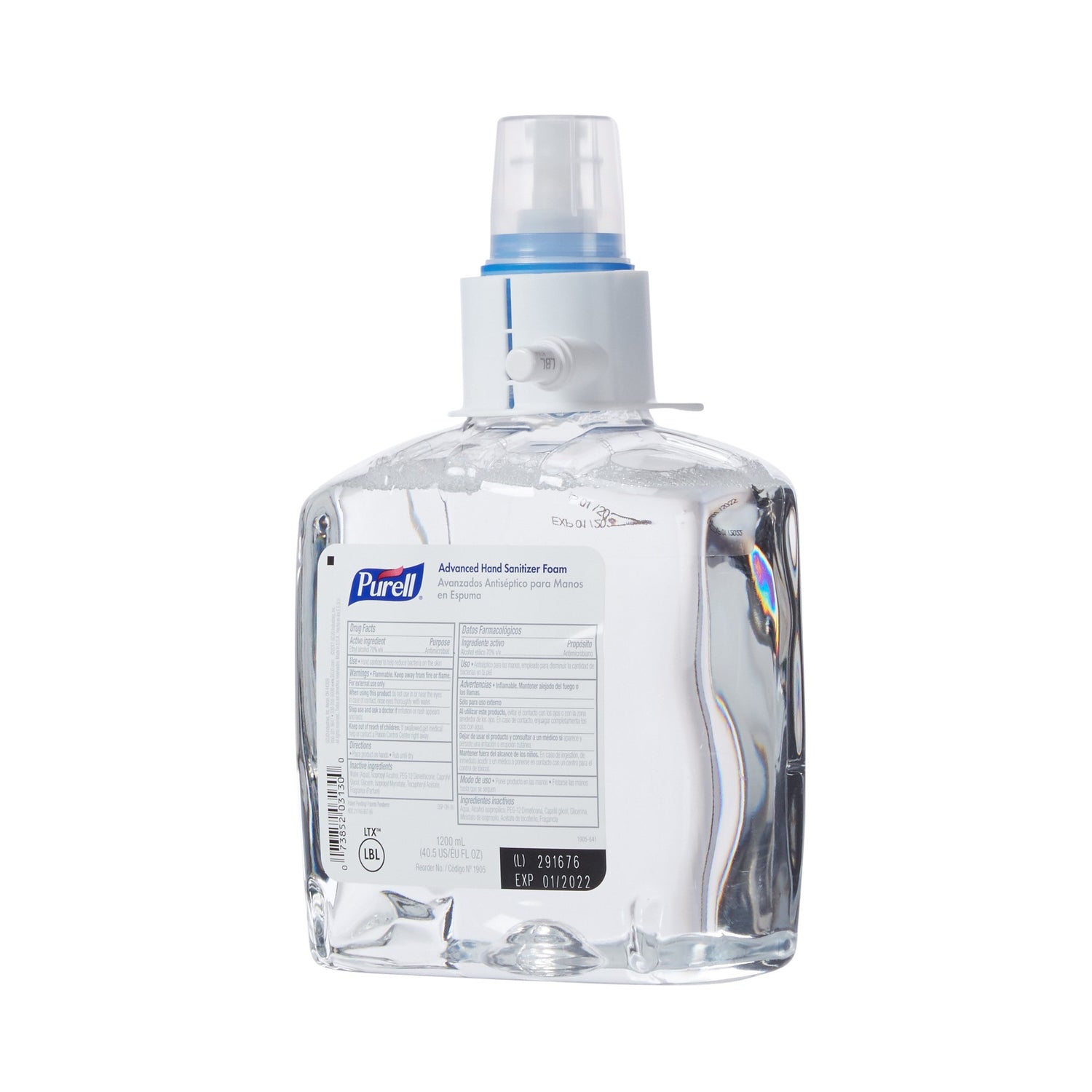 Hand Sanitizer Purell® Advanced 1,200 mL Ethyl Alcohol Foaming Dispenser Refill Bottle - BeHope
