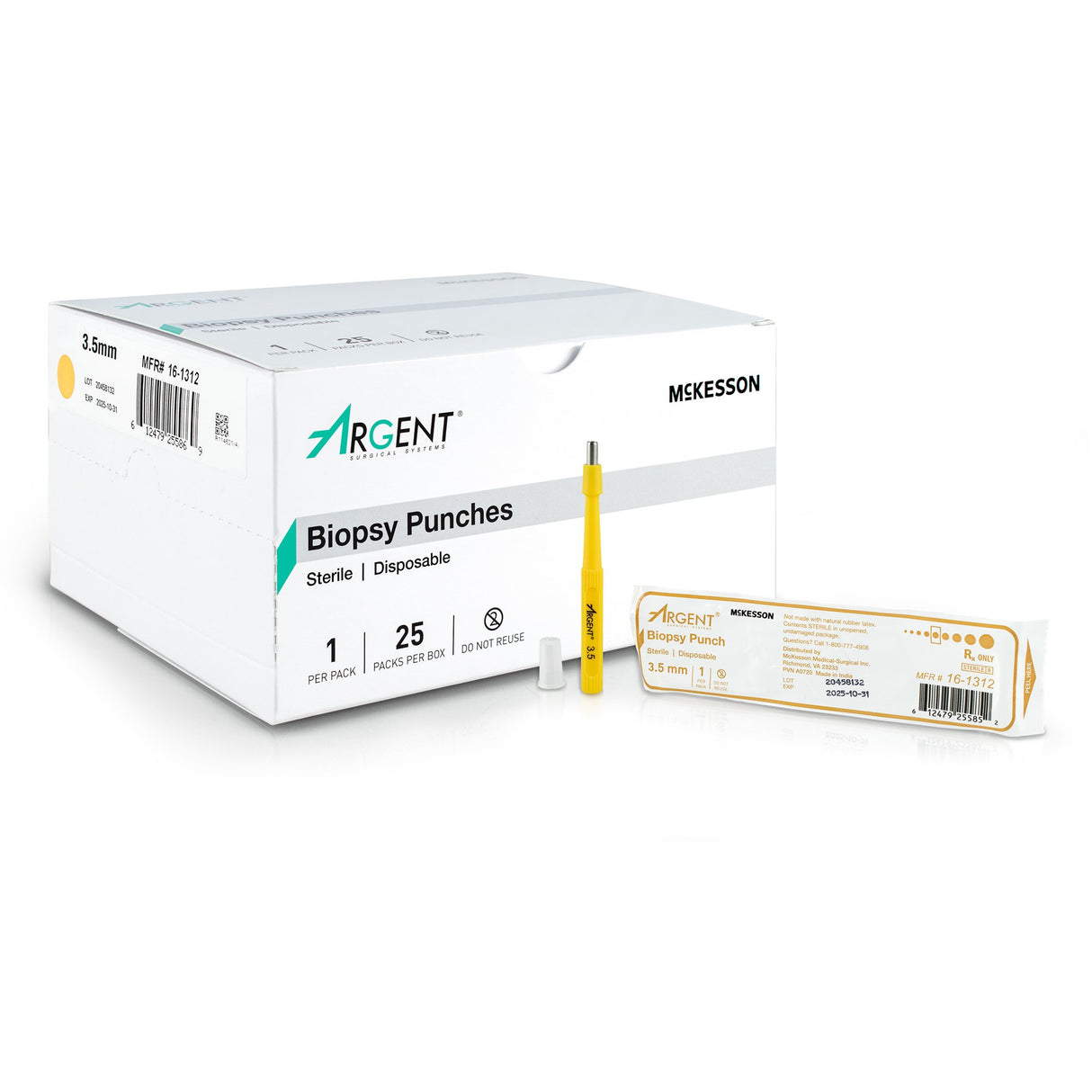 Biopsy Punch McKesson Argent™ Dermal 3.5 mm - BeHope