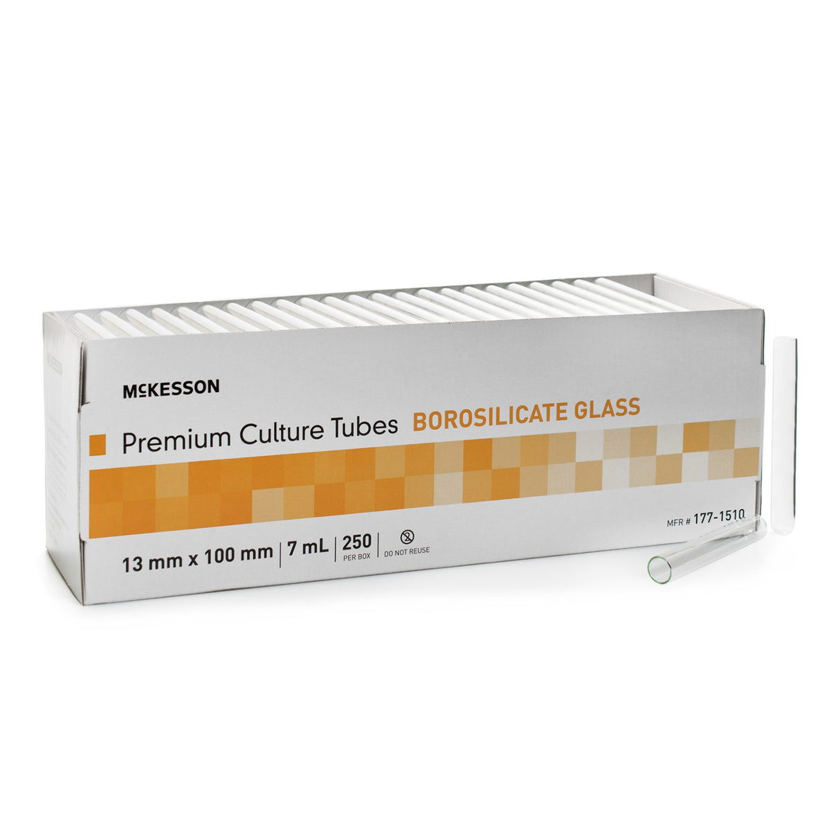 McKesson Test Tube Plain 7 mL Without Closure Glass Tube - BeHope