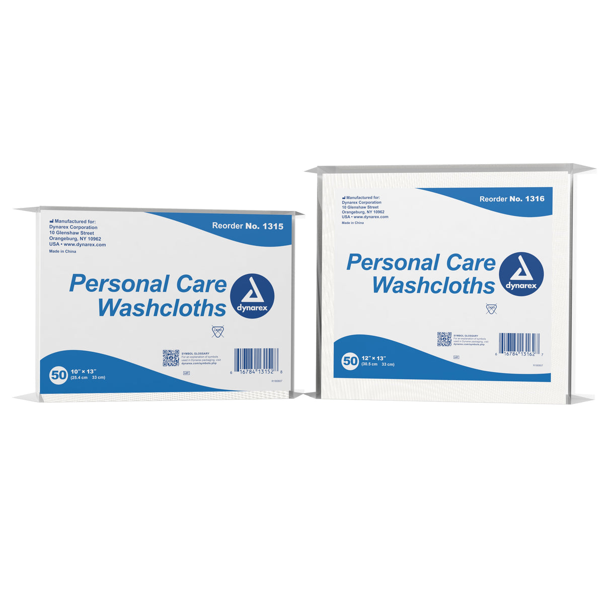 Washcloth Dynarex® 12 X 13 Inch White Disposable - BeHope