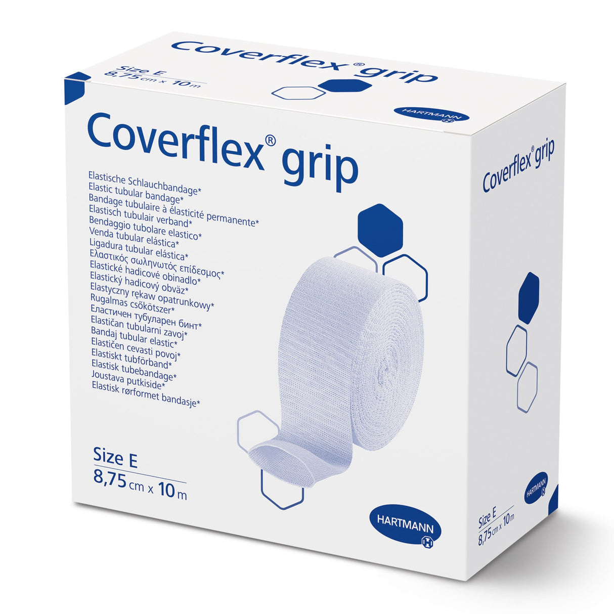 Elastic Tubular Support Bandage Coverflex® grip 3.4 Inch X 11 Yard Pull On Tan NonSterile Size E Standard Compression - BeHope