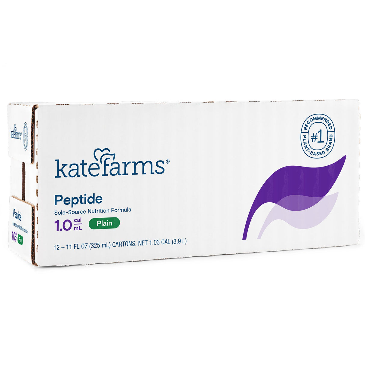 Oral Supplement Kate Farms Peptide 1.0 Plain Flavor Liquid 11 oz. Carton - BeHope
