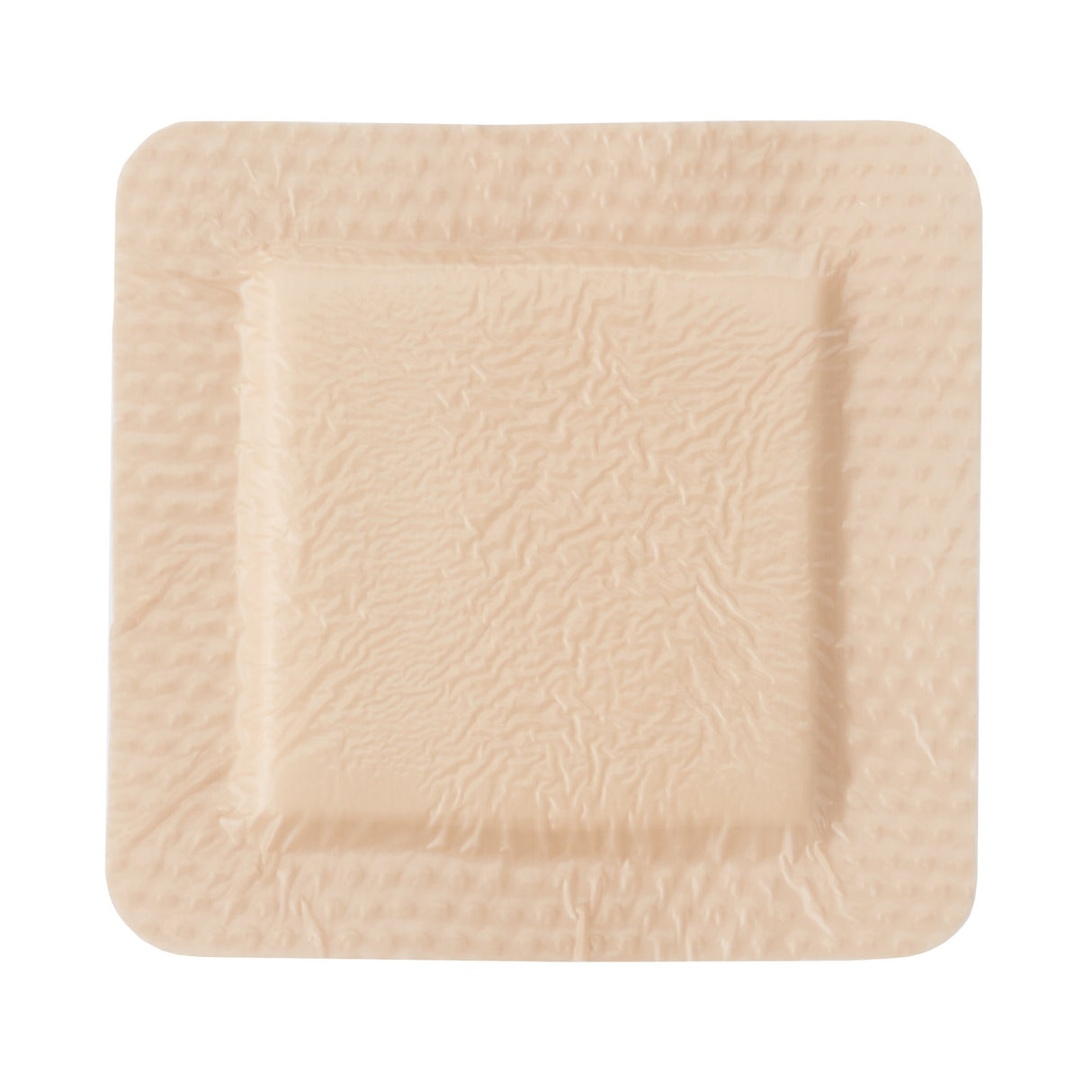 Foam Dressing McKesson 4 X 4 Inch With Border Film Backing Silicone Gel Adhesive Square Sterile - BeHope