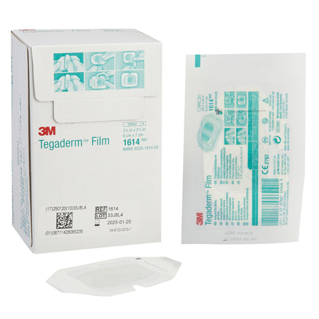 Transparent Film Dressing 3M™ Tegaderm™ 2-3/8 X 2-3/4 Inch Frame Style Delivery Rectangle Sterile - BeHope