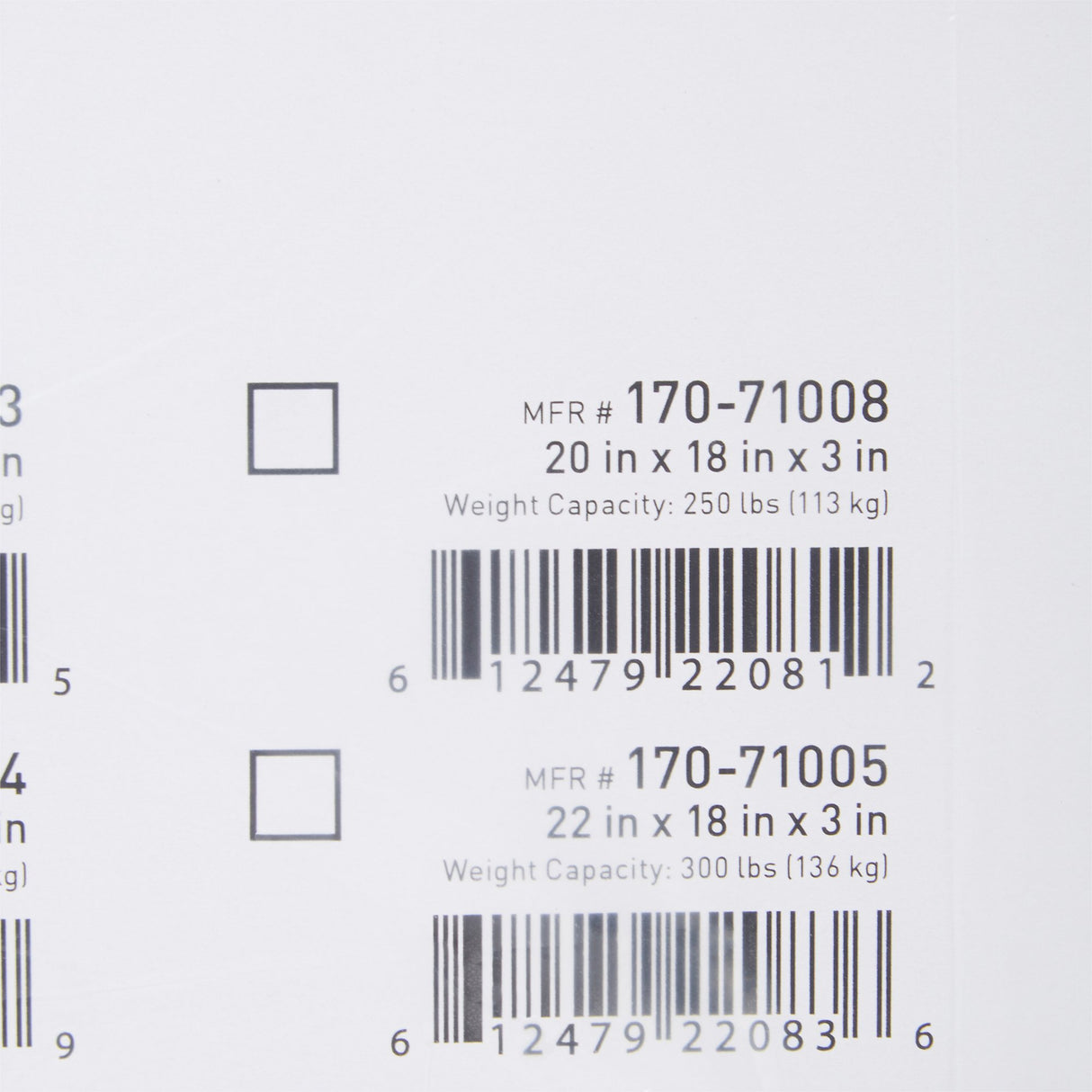 Seat Cushion McKesson 20 W X 18 L X 3 D Inch Polyurethane - BeHope