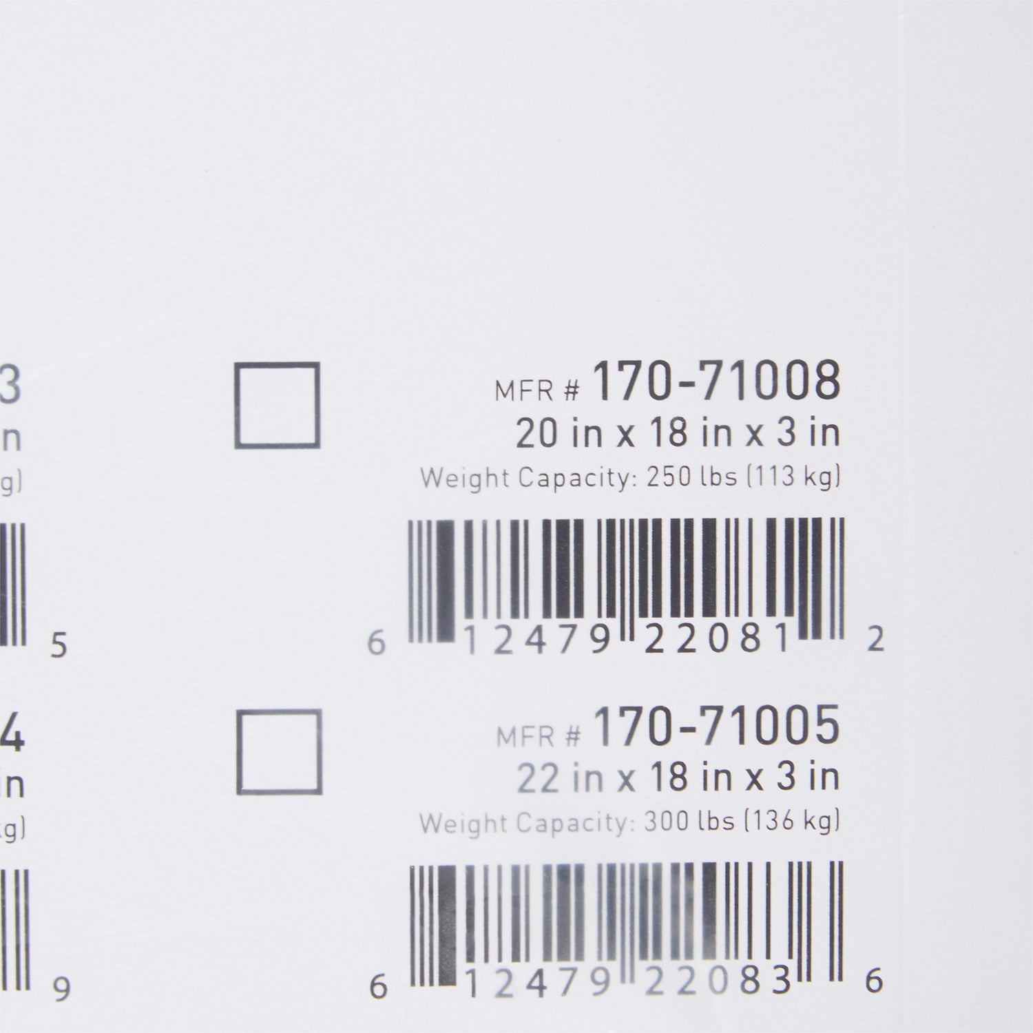 Seat Cushion McKesson 20 W X 18 L X 3 D Inch Polyurethane - BeHope