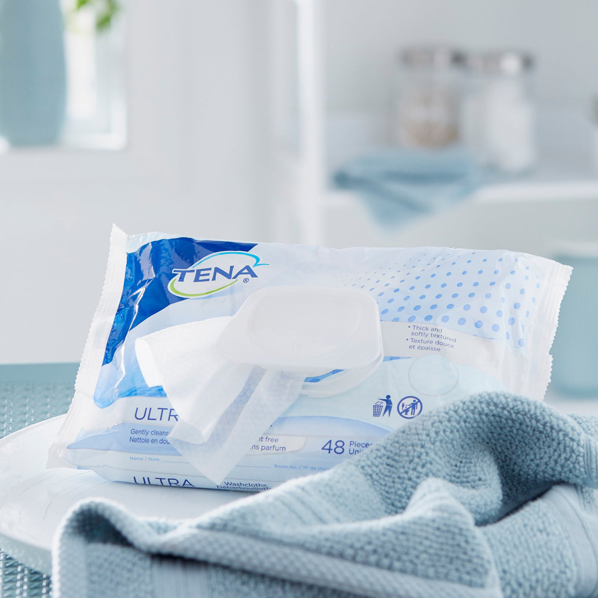 Personal Cleansing Wipe TENA ProSkin™ Ultra Soft Pack Unscented 48 Count - BeHope