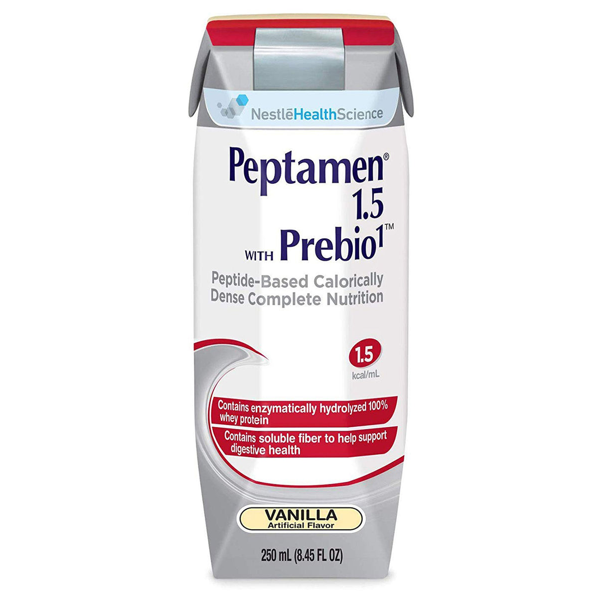 Oral Supplement Peptamen® 1.5 with Prebio 1™ Vanilla Flavor Liquid 250 mL Carton - BeHope