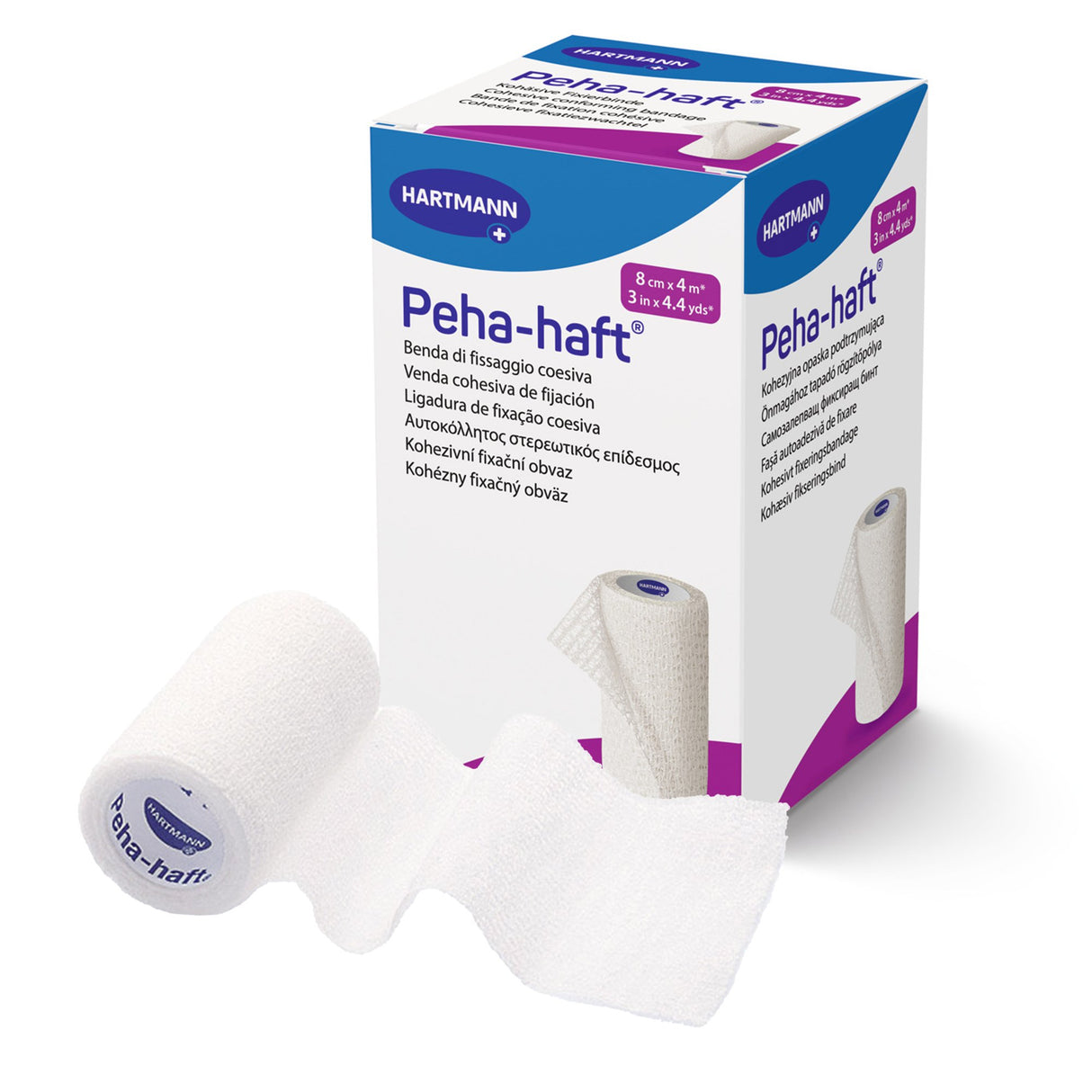 Absorbent Cohesive Bandage Peha-haft® 3 Inch X 4-1/2 Yard Self-Adherent Closure White NonSterile Standard Compression - BeHope