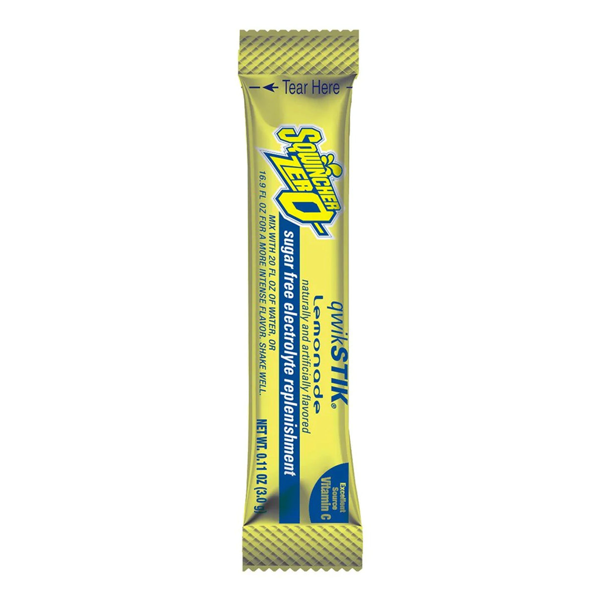 Oral Electrolyte Solution Sqwincher® Quik Stik® Zero Lemonade Flavor 0.11 oz. Electrolyte - BeHope