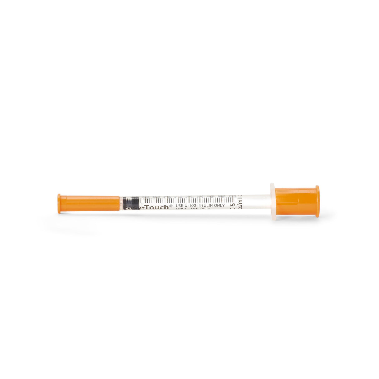 Standard Insulin Syringe with Needle EasyTouch™ 0.5 mL 5/16 Inch 31 Gauge NonSafety Thin Wall - BeHope