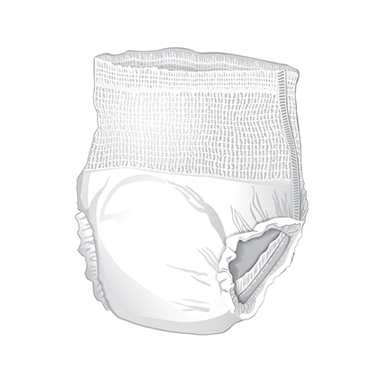 Unisex Adult Absorbent Underwear McKesson Pull On with Tear Away Seams Medium Disposable Heavy Absorbency - BeHope